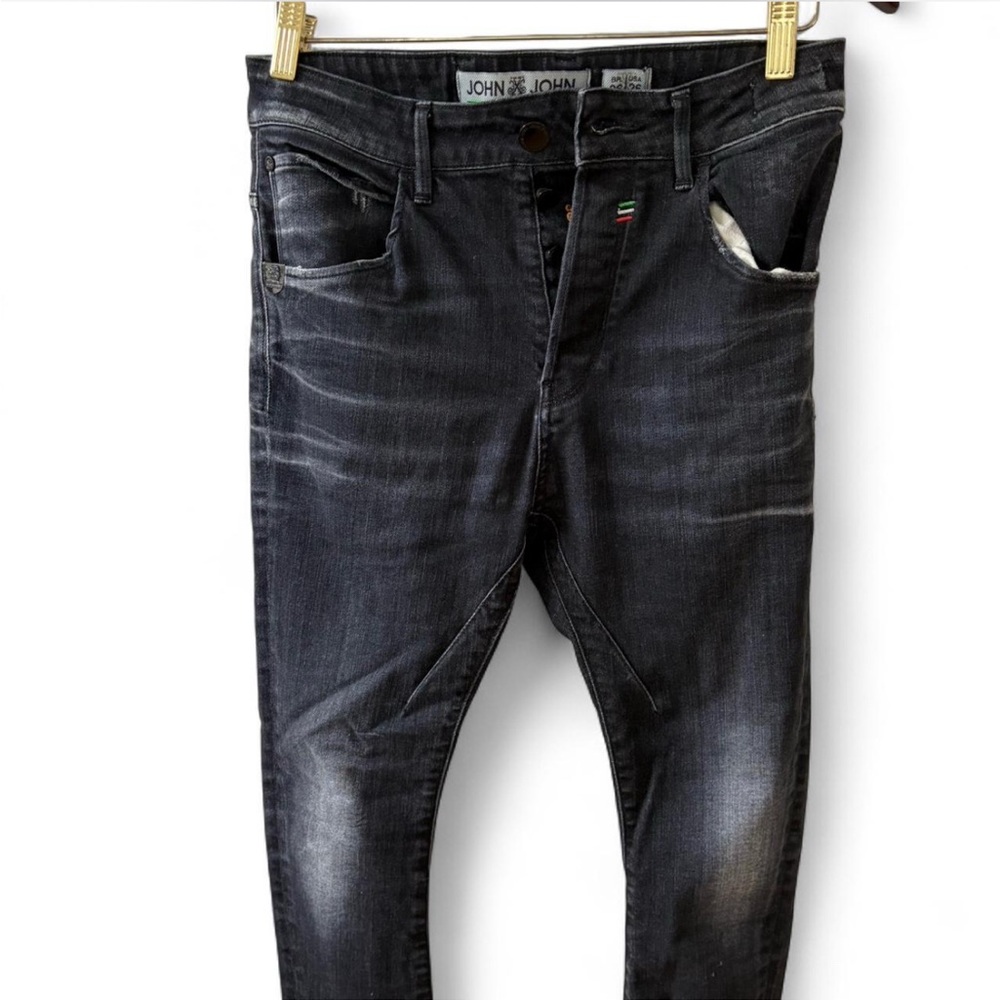John John Men's Dark Wash Skinny Jeans